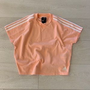 Pink Adidas essential Tee womens size small